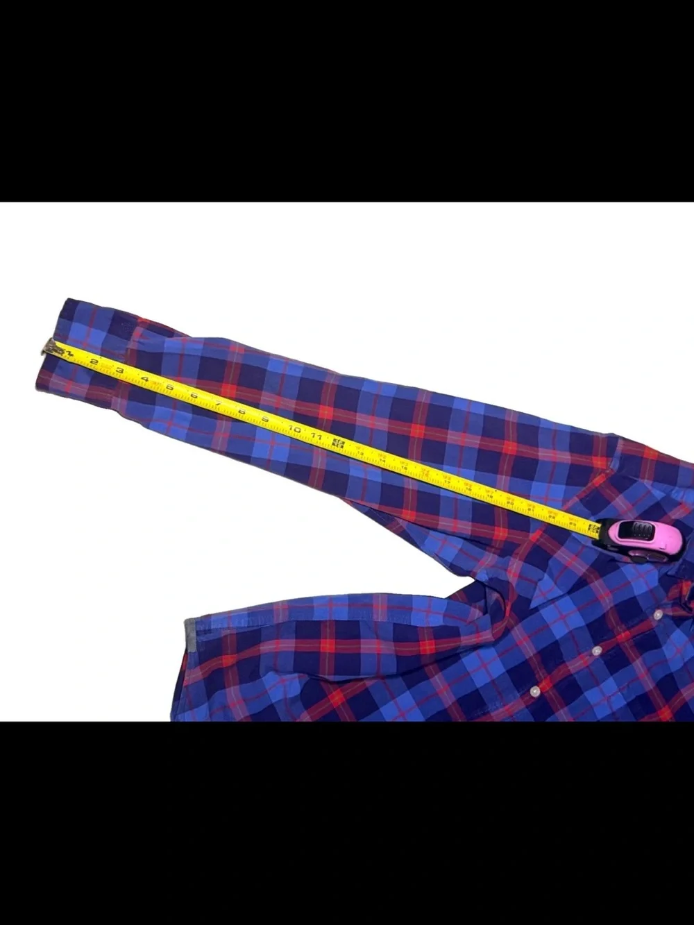 J. Crew Blue and Red Plaid Button-Down Shirt